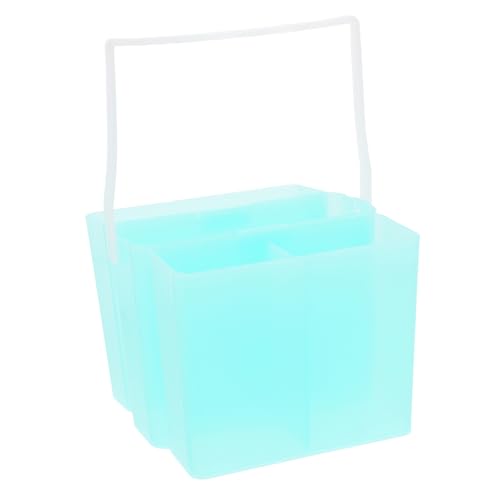 ERINGOGO Ergonomic Square Brush Cleaning Bucket Watercolor Brush Washer Portable