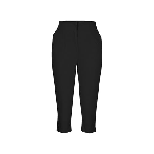 Cropped Dress Pants Women Tummy Control Office Dressy Pants with Pockets Business Casual Bottoms Clothes3