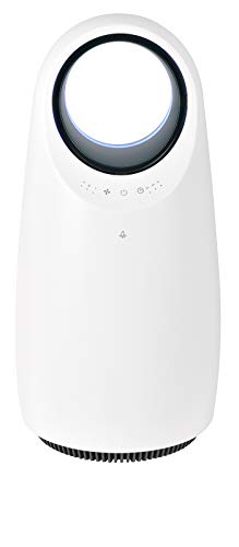 VACO Lavender AiRing - Kompakter Luftreiniger & Ventilator neuster Technologie mit 3 Reinigungsstufen & Beleuchtung - Aktivkohle & HEPA (H13) Filter - Timer WLAN App & sprach gesteuert 80m3/h 20-36 dB