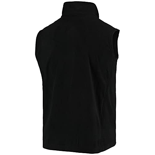 Image of dunbrooke Men's Black Minnesota Vikings Houston Fleece Full-Zip Vest