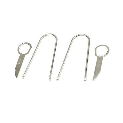 Scosche DT1 Automotive Car Radio DIN Removal Tool Kit - Essential Factory Radio Removal Keys - Stereo Removal Pry Tool Set - Audi, Ford, Mercedes, VW and More - Compact Car Audio Installer Equipment
