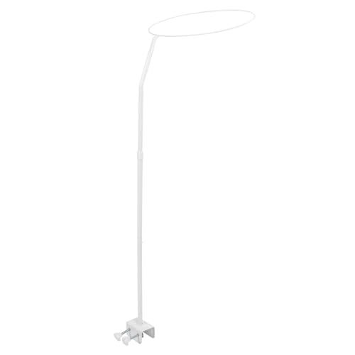 Crib Canopy Holder, with Clamps Height Adjustable Baby Bed Accessories Canopy Pole for Cot Bassinet Cradle Modern Design Sturdy Iron Construction Easy Assembly Nursery Decor - Thumbnail 7