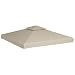 vidaXL Toldo de Cenador de Repuesto Tela Impermeable Beige 3x3 m Techo...