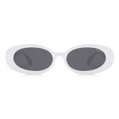 Image of SOJOS Ocean Collection Retro Oval Polarized Sunglasses Women Men SUNLIGHT