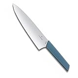 VICTORINOX(ビクトリノックス) 牛刀包丁 食洗機対応 精密なストレートエッジを備えたカービングナイフ 20cm直刃 コーンフラワー 料理全般に使える万能なナイフ シェフナイフ スイスモダン6.9016.202B