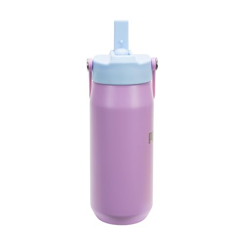 Image of PUMA unisex-adult 18oz Insulated Stainless Steel Water Bottle With Straw & Carry Handle