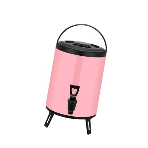 Barril de Acero Inoxidable con Aislamiento, dispensador de Bebidas frías y Calientes, Cubo de té con Leche y Aislamiento para hoteles, 12 l, Blanco ()