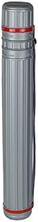 SM SunniMix Drawing Plastic Tube Blueprint Case Telescoping Art Tube Large Plastic Black Storage Tube Expands Plastic Poster Tube with Strap - Gray 64x108cm
