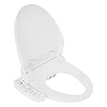 WUSILILU Smart Toilet Seat, Electric Smart Bidet Seat with Adjustable Water Temperature IPX4 Heated Toilet Seat for Homes, Bedrooms, Companies, Hotels, AC110V