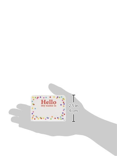 Étiquette nominative multicolore Amscan badge papier pour buffet - 2