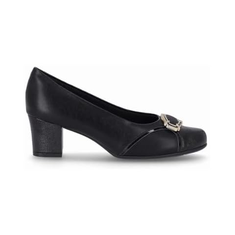 Piccadilly Laura Women's Mid Heel Shoe 110142 Black 5 Cover