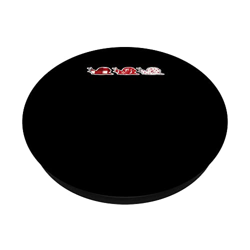 Christmas Snail Lover - Funny Christmas Animal Enthusiast PopSockets Swappable PopGrip, Black - Image 2