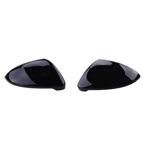 Coque de rétroviseur noir brillant pour Golf 7 GTI et R, deux coques de remplacement épurées