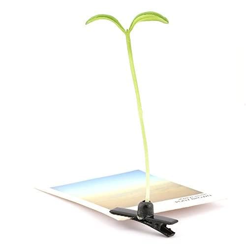 Miniatura 5 de Divertidas pinzas para el cabello de hierba, 8 horquillas para brotes de frijol, pasador de hierba, hoja verde, antena, horquillas para el cabello,