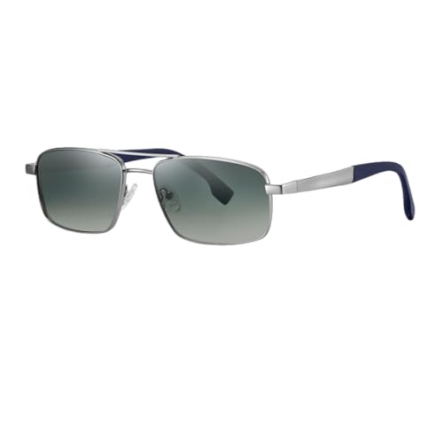 Lunettes de soleil polarisées contre l'éblouissement homme, monture en métal anti-fatigue