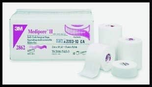 Cinta quirúrgica de tela hipoalergénica Medipore, de 9.8ft, 2.0in x 10 yardas, 12 unidades