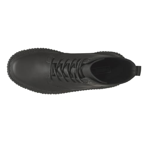PUMA Womens Dinara Round Toe Lace Up Casual Boots Ankle Low Heel 1-2" - Black - Size 9 M4