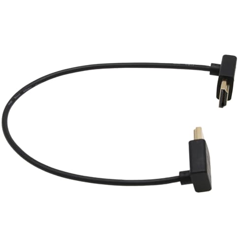 Image of HDMI 8K 30p 4K 60p UHD Cable for ATOMOS Shinobi Portkeys BM5 FEELWORLD Blackmagic Video Assist 4K Monitor Sony FX9 Canon EVA-1 Camera Type A HDMI 2.1 L-Shape 30cm
