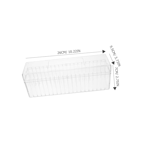 Caja organizadora transparente para monedas 20 ranuras miniatura 6