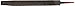 Simonds - 78148600 Mill Hand File, American Pattern, Single Cut, Rectangular, Black Oxide Coating, Fine, 10" Length, 31/32" Width, 11/64" Thickness