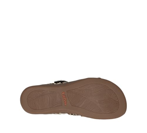 Image of Taos Double U Premium Leather Women's Sandal - Stylish Adjustable Strap Design with Arch Support, Cooling Gel Padding for All-Day Enjoyment and Walking Comfort