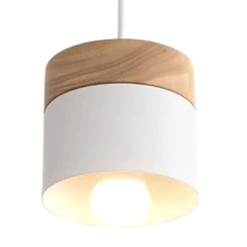 CWVYKNP Suspension Ronde Blanche Lampe De Lecture Simple Pour Couloir Suspension Pour Îlot Éclairage Moderne E27 Pour Bar, Évier, Chevet (lot De 1)