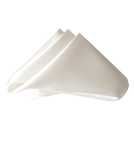 Image of CoCoUSM Mens 100% Pure Silk Pocket Square Solid Color Handkerchiefs Size 30cm