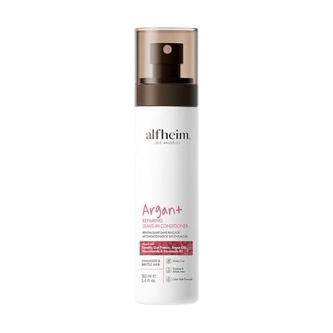 Argan REPAIRING Leave-in Conditioner to Repair Split Ends and Breakage - Keratin, Niacinamide, Vitamin B5 (Panthenol), Oat Protein and Argan Oil for Damaged and Brittle Hair Cover