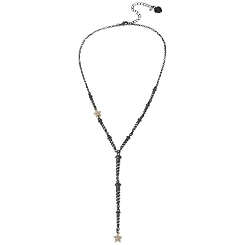 Betsey Johnson Celestial Screw Y-Necklace, No Size, Non-Precious Metal Glass, No Gemstone Cover