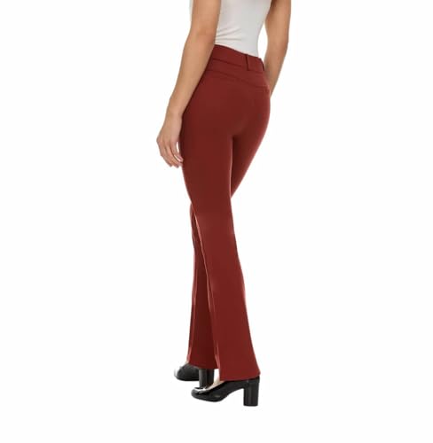 ZayWay Women's Stretch Bootcut Dress Pants with Pockets - Wear to Work - Ponte Treggings3