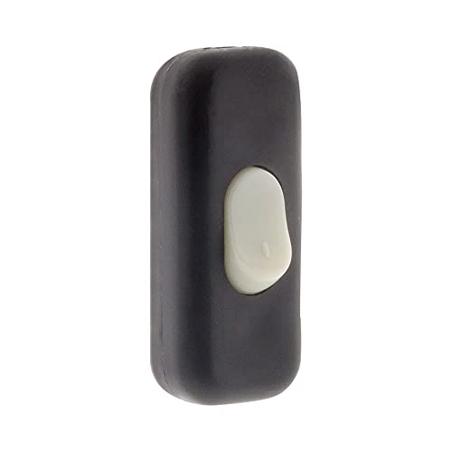 Zenitech-Interrupteur 2A Bipolaire Luminescent Noir - Zenitech