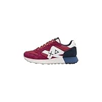 SUN68 Uomo Sneakers Basse Z45113 Poliestere Bordeaux 44