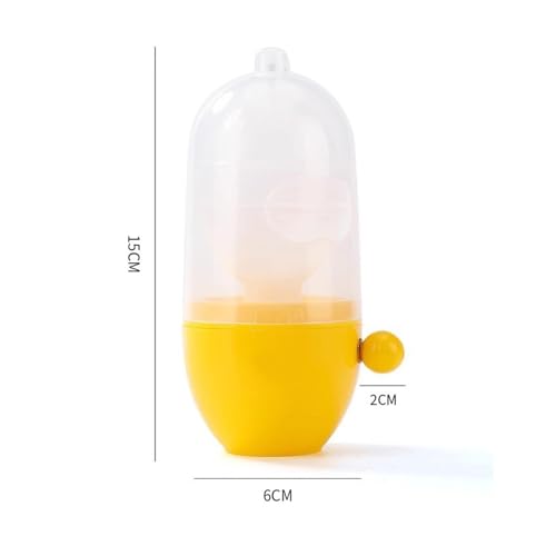 Image of Golden Egg Shaker Mixer - Manual Hand Spinner Egg Scrambler for Scrambled Inside Shell - Portable Mixing Tool for Kitchen, Camping & Travel