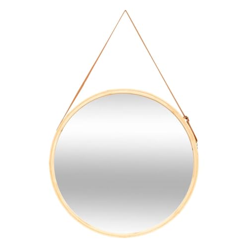 Paris Prix Five Simply Smart - Miroir Mural Rond à Suspendre Bambou 50cm Naturel