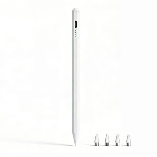 Stylus Pen for Samsung Galaxy Tab A11 / A11+, A9 / A9+, A8, A7 Lite, Active Capacitive Pencil for Samsung Android Tablet & iOS Touchscreens, High Precision Digital Pen with 4 Tips (White')
