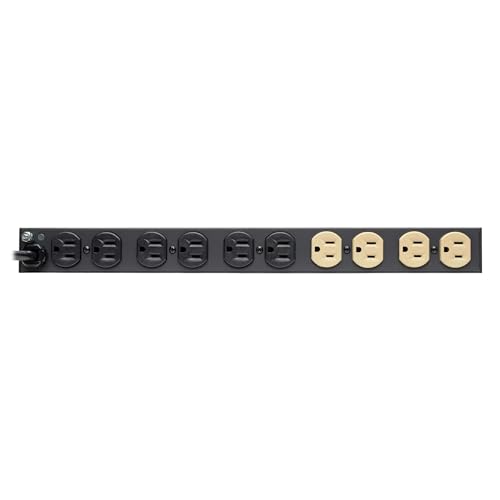 Image of Tripp Lite 12-Outlet Rackmount PDU Isobar Surge Protector Power Strip, 15A, 3840 Joules, 15ft Cord with 5-15P Plug, 1U Rack-Mount, Lifetime Manufacturer's Warranty & $25,000 Insurance (ISOBAR12ULTRA)