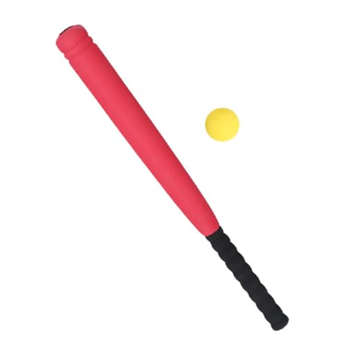 iplusmile Bate de Béisbol Ligero de EVA para Portátil y Resistente para Entrenamiento Deportivo Interior y Exterior Color Rojo
