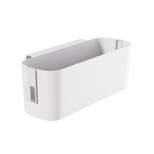 Lotsa Style Hanging Multi-Purpose Storage Basket Caddy Organizer for Utility Rolling Cart Craft Supplies (White)