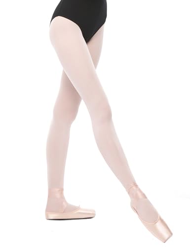 Image of LingTing Ballet Tights for Girls Ultra Soft Pro Dance Tights Convertible Transition Tights (Toddler /Little Kid /Big Kid)