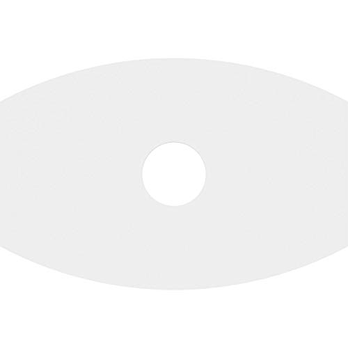 Image of Ekena Millwork CMP38X25KY-07000 Kailey Architectural Grade PVC Contemporary Urethane Ceiling Medallions 38 inchW x 25 3 /8 inchH x 7 inchID x 20 1 /2 inchC x 1 inchP