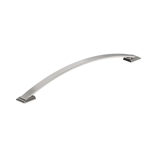 Image of Amerock Candler 12-5 /8 inch (320mm) Center-to-Center Polished Nickel Cabinet Pull, BP29353PN