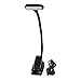 Ruitutedianzi 2X LED Book Lights, Rechargeable Clip on Light, 3 Lighting Modes, 9 LEDs, Eye Protection Reading Lamp -Black