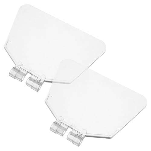 OSOLADY Cubierta protectora para amoladora de banco 2 piezas de plástico resistente al desgaste con escudo transparente, apta para uso en hogar y taller, fácil de instalar