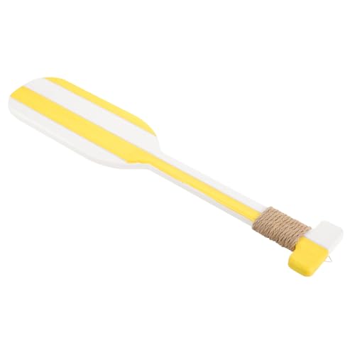 jojofuny Rame en Bois Décorative 50 CM Jaune Ornement Mural Thème Plage Décoration Nautique en Bois pour Maison à Suspendre Murale Océan Accessoire Déco...