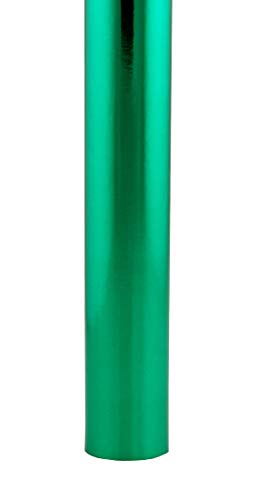 Hygloss Products Metallic Foil Paper Premium Gift Wrap Roll Feet-13 Sq Total, 6 Ft. x 26 Inch, Green