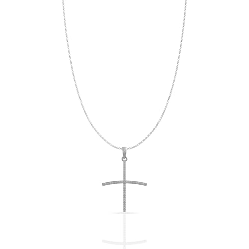 Image of 925 Sterling Silver Cross Locket Pendant for Women, Gold Plated & Rose Gold Finish, Elegant Religious Jewelry Gift for Daily Wear