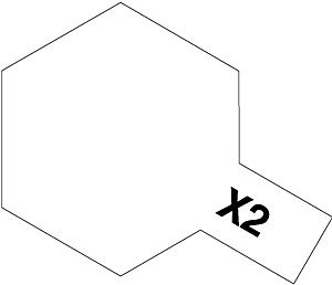 Tamiya X-2 blanc brillant mini acrylique 10ml pour robots et maquettes