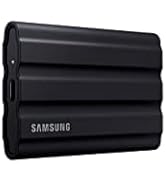 SAMSUNG T7 Shield 2TB, Portable SSD, up-to 1050MB/s, USB 3.2 Gen2, Rugged, IP65 Water & Dust Resi...