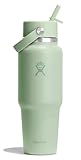 Hydro Flask Travel Water Bottle - Insulated Stainless Steel - Wide Straw Lid,...