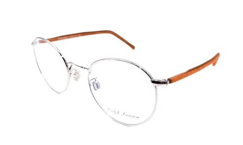 Solares Hombre, Shoes Ralph Lauren PL9005Q - 9001 anteojos, marco plateado 47 mm con lente demo transparente, plateado